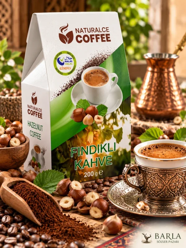 Naturalce Fındıklı Kahve 200 Gr fındık aromalı Türk kahvesi