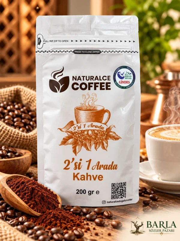 Naturalce Coffee 2’si 1 Arada Kahve 200 Gr GİMDES helal sertifikalı