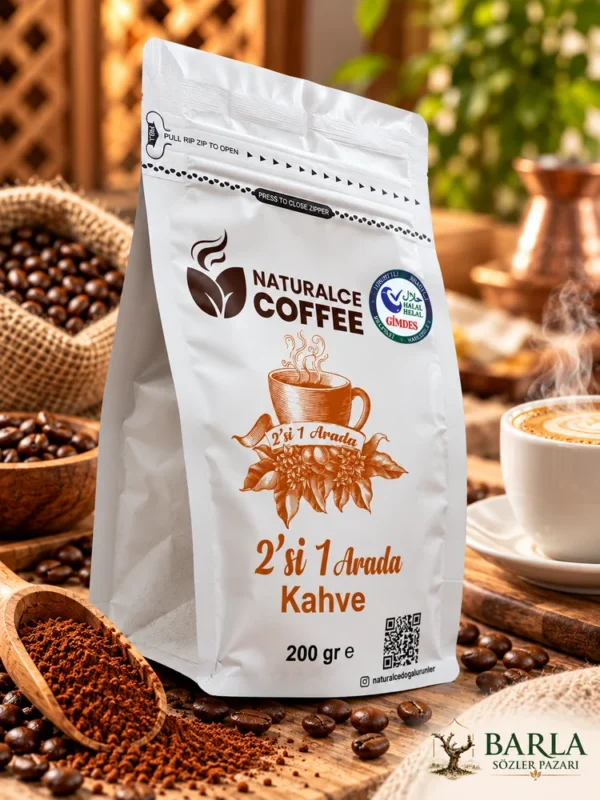 Naturalce Coffee 2’si 1 Arada Kahve 200 Gr ürün paketi