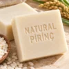 Natural Pirinç Sabunu iki kalıp halinde sade ürün görünümü