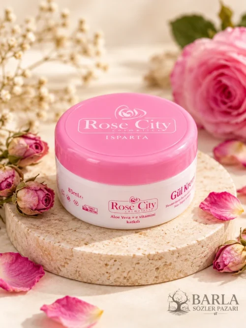 Rose City Gül Kremi 85 ml E vitaminli Aloe Vera'lı bakım kremi