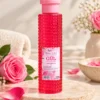 Rose City Gül Kolonyası 240 ml pembe şişe ve gül detayları