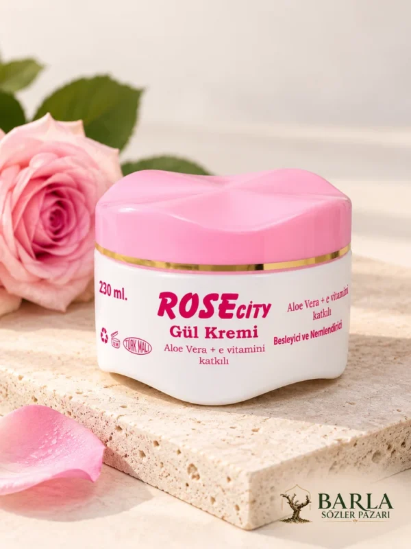 Rose City Gül Kremi Aloe Vera ve E Vitamini 230 ml
