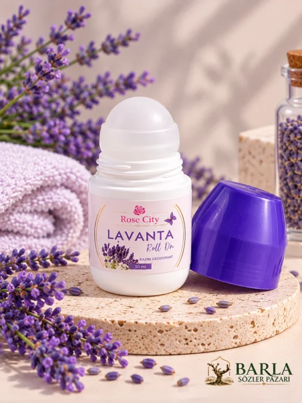 Rose City Lavanta Roll-On 50 ml ürününün uygulama başlığı ve kapak detayı