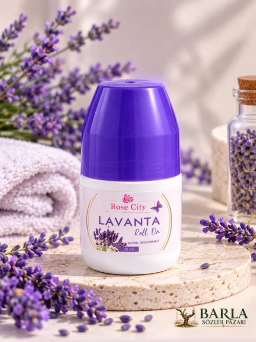 Rose City Lavanta Roll-On 50 ml lavanta temalı kişisel bakım ürünü