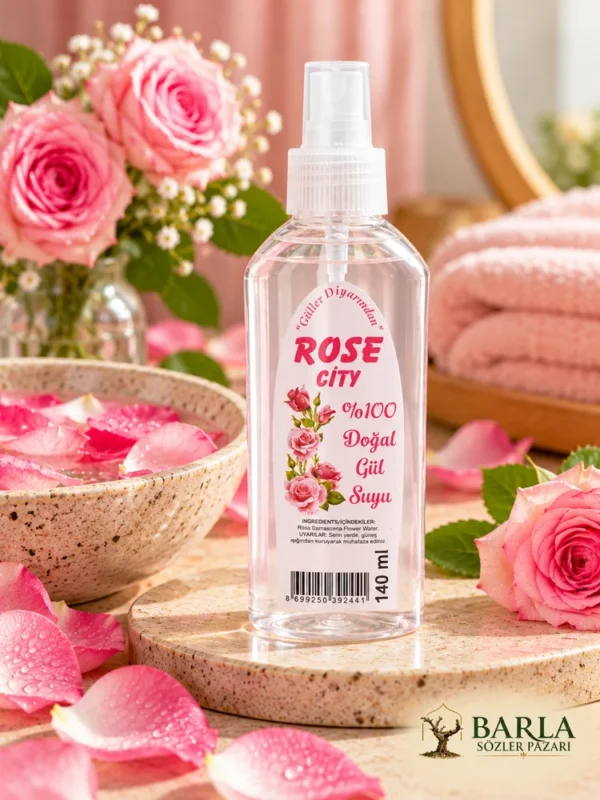 Rose City Sprey Doğal Gül Suyu 140 ml gül temalı ürün görseli
