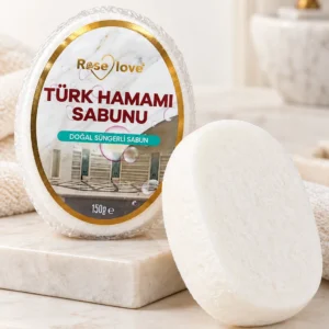 Rose Love Türk Hamamı Sabunu 150 g ambalajı