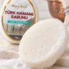 Rose Love Türk Hamamı Sabunu süngerli yüzey yakın çekim