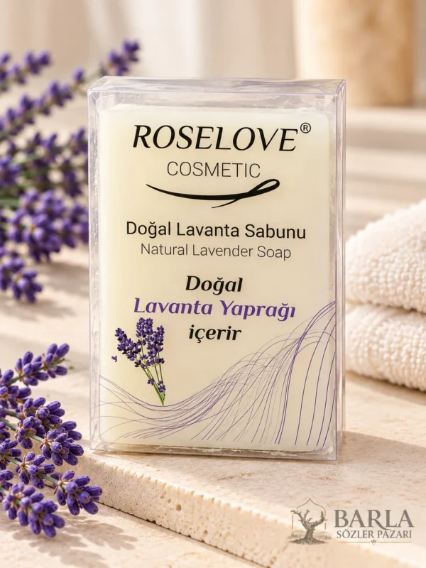 Rose Love açık renk lavanta sabunu 150 g