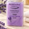Rose Love mor lavanta sabunu 150 g şeffaf kutu