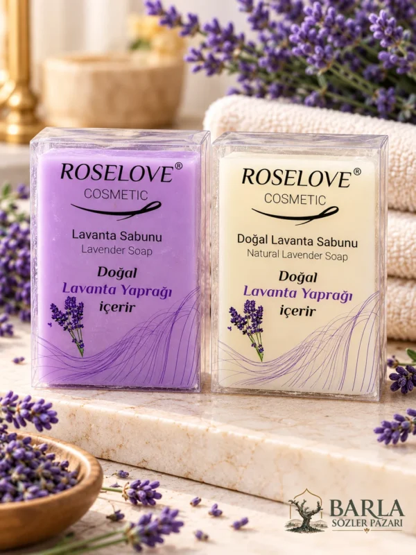 Rose Love lavanta sabunu mor ve açık renk