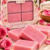 RosyRose Doğal Gül Sabunu pembe kalıp yakın plan görünümü