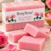 RosyRose pembe gül sabunu kalıpları ve beşli paket