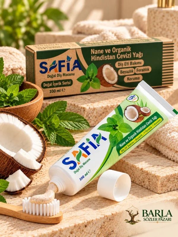 Safia Nane ve Hindistan Cevizli Organik Diş Macunu 100 ml