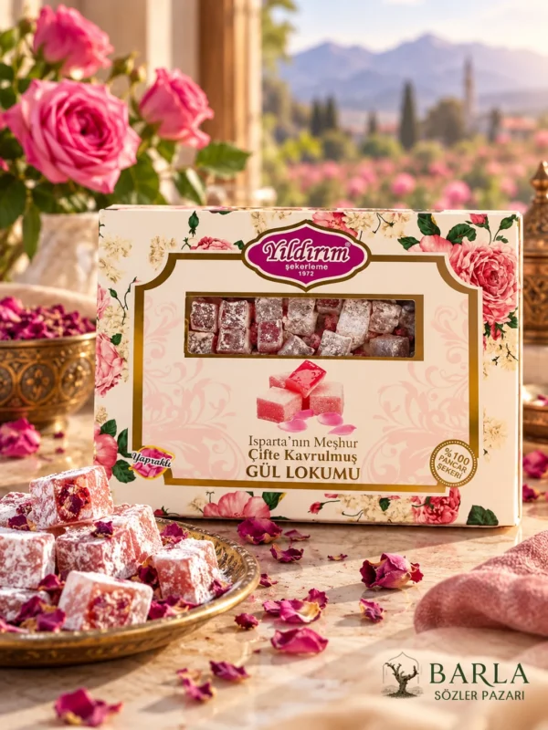 Yıldırım Şekerleme 450 gr Güllü Çifte Kavrulmuş Lokum