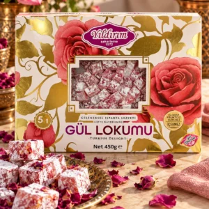 Yıldırım Şekerleme Güllü Çifte Kavrulmuş Lokum 450 gr